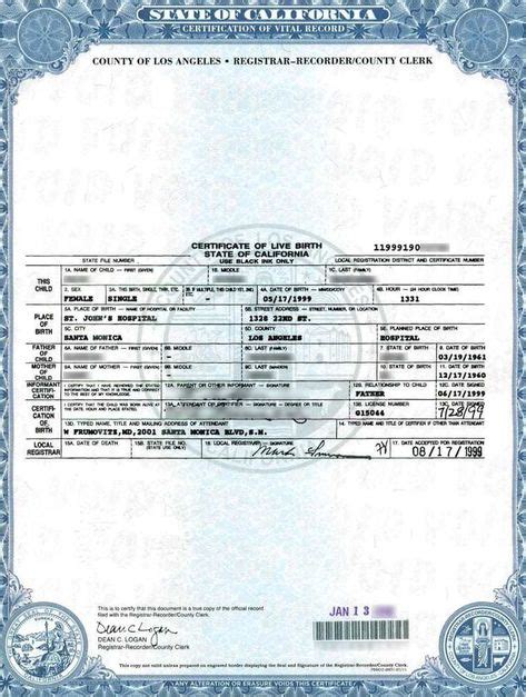sacramento birth certificate